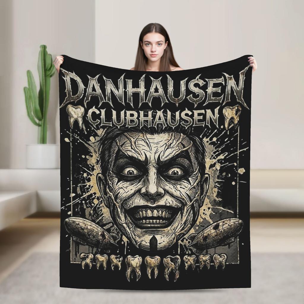 Danhausen Very Nice Very Evil Blanket Flannel Autumn  Multifunction Lightweight Throw Blanket for Bedding Bedroom Rug Piece