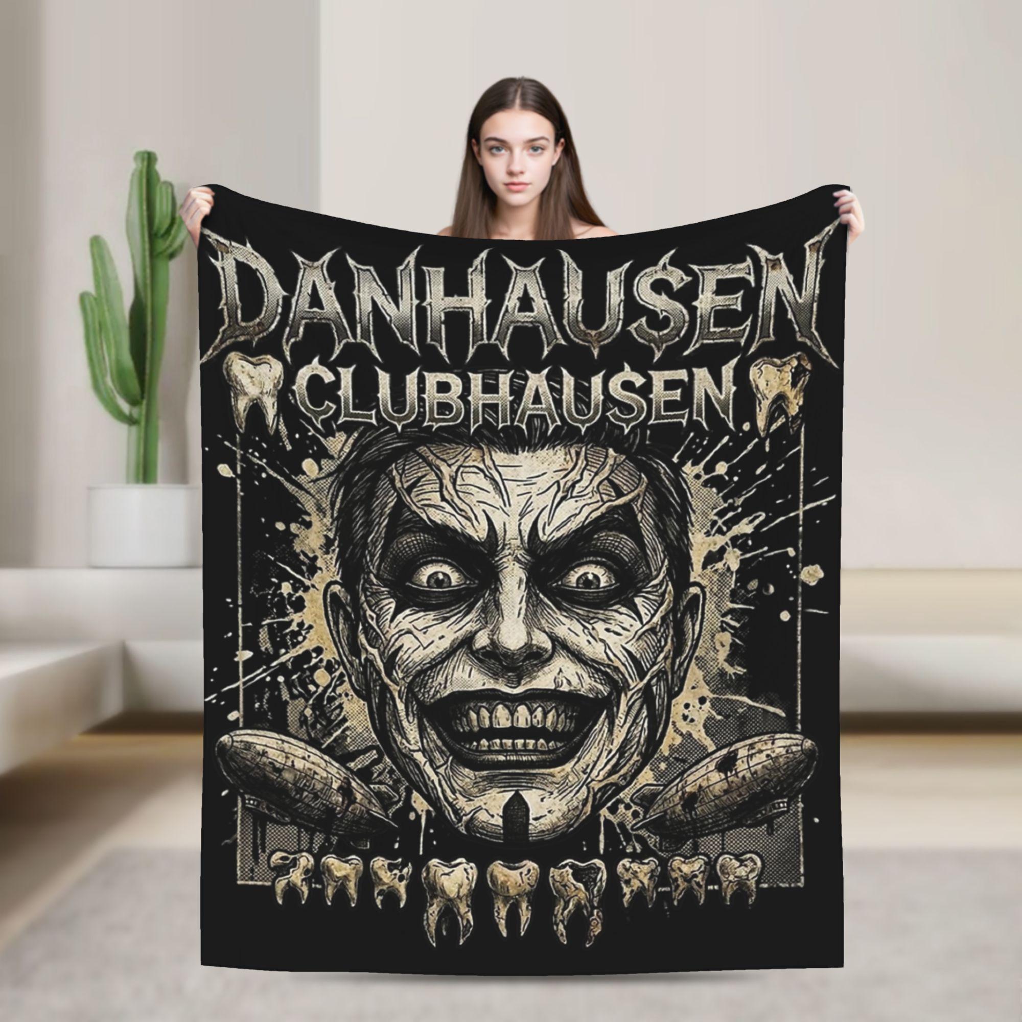 Danhausen Clubhausen Wrestling Vampire Blankets Fleece Textile Decor   Lightweight Throw Blankets for Home Bedroom Bedspreads 130x150cm