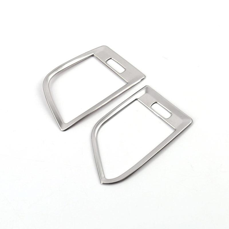 For Volvo XC60 2009 2010 2011 2012 2013 2014 2015 2016 2017 LHD Stainless Steel Car Dashboard Side Air Outlet Vent Cover Trim