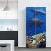 Unterwasserwelt-Fisch-Aufkleber für Kühlschranktür, selbstklebend, wasserfest, Möbeldekoration, Poster, Wandtattoo, Kinderzimmer, Heimdekoration