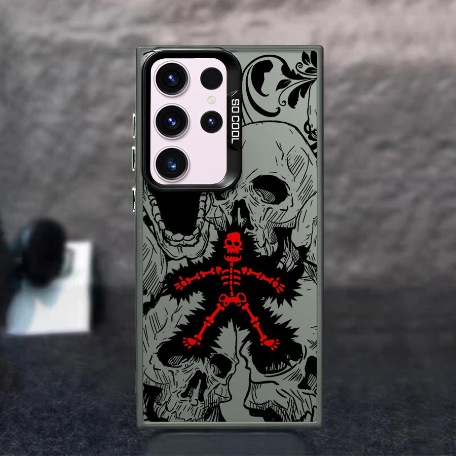 Dinosaurierskelett Hülle für Samsung Galaxy S25 S24 FE S23 S22 Ultra S21 S20 Note 20 Ultra S22 Plus S20 FE Schutzhülle