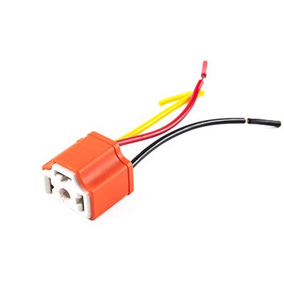 H4 Seramik Üç Fişli Far Soketi Lamba Soketi Ampul Soketi Flaşör Soketi