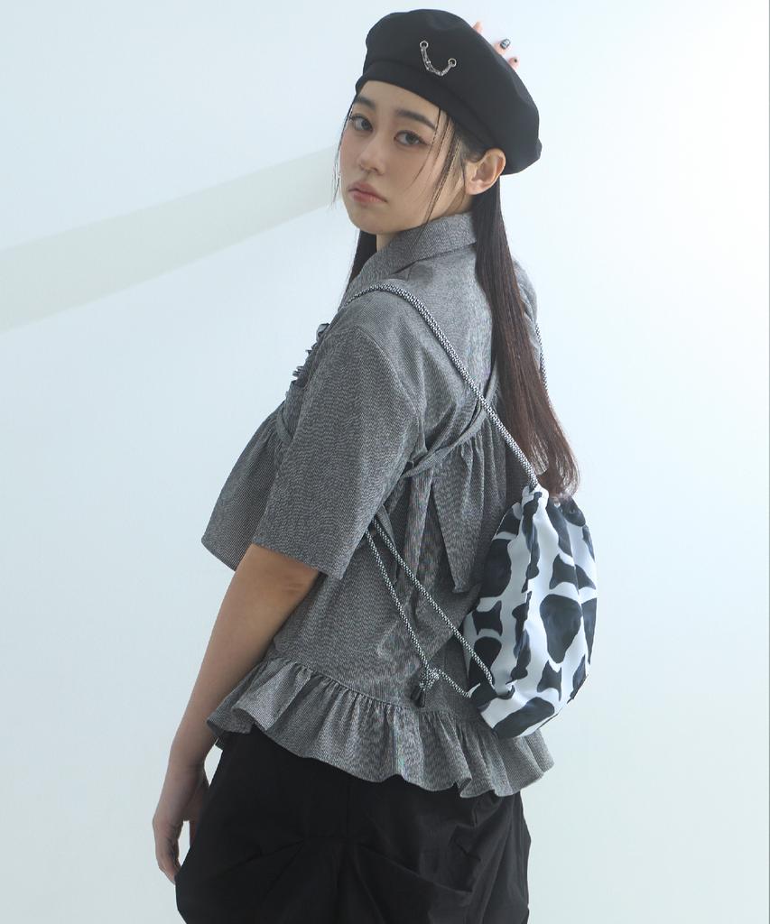 Mualeumoa Tiered Chain Beret-Black