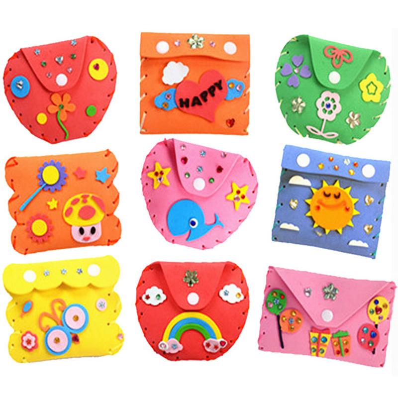 1/5pcs Felt Wallet Handmade Material Package EVA Adhesive Creative Sewing Pasting Household Handicrafts DIY Production TMZ