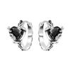 Elegant Heart Zircon Infinity Hoop Earrings Fashionable Advanced Temperament Jewelry For Women