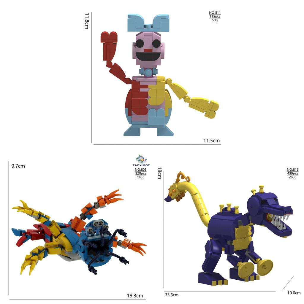 Poppy Playtime The Prototype Gracie Green Collectible Building Blocks Toy With Diy Assembly For Kids And Teens