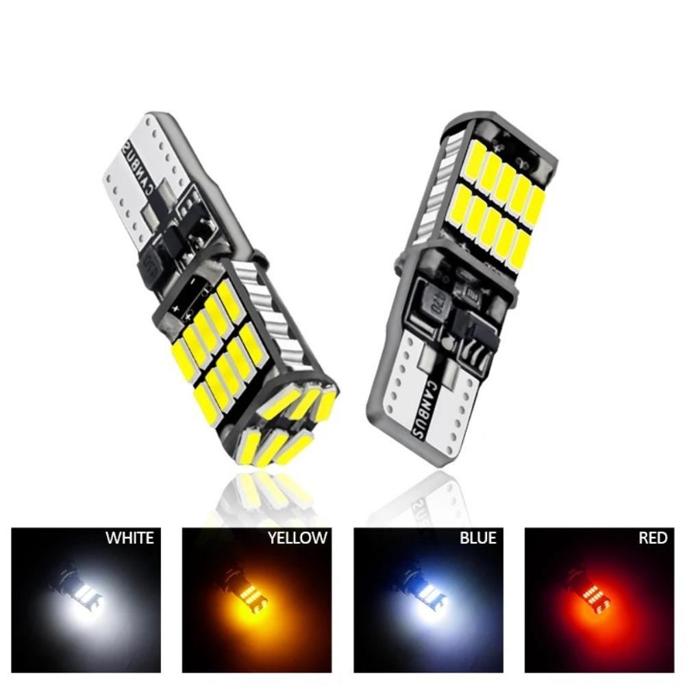 4/10 PCS Super Bright T10 W5W LED Bulbs Canbus 12V/24V Yellow Green White Car Interior Dome Courtesy Trunk License Plate Lights