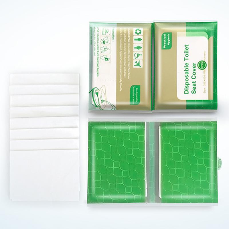 5~50pcs Disposable Toilet Seat Cushion Non Woven Fabric PE Film Isolation of Dirt Waterproof Portable Travel Hotels Supply TMZ
