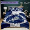 Millwall FC Set Copripiumino Trapuntato Coperta Trapuntata Federa Decorazione per la Casa Regalo di Compleanno (1 * copripiumino + 2 * federe senza imbottitura)