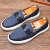 Trend New Luxury Men Slip On Monk Strap Loafter Leisure Leather Shoes Male Comfortable Sneakers Tenis Masculino Zapatos Hombre