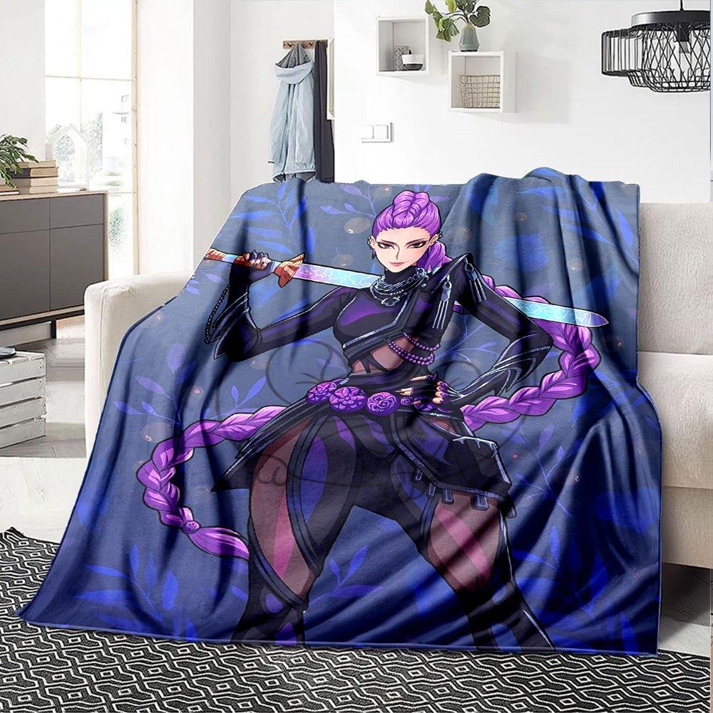 1 Stück Hunter x (25) Weiche Warme Decke für Zuhause, Büro, Reisen Ganzjahres Gemütliche Bettwäsche Geschenk, Büro Gemütliches AccessoireB2