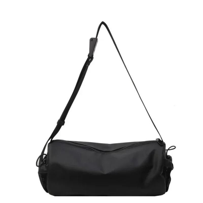 Large Size Solid Polyester Zipper Crossbody Bags Light Concise Waterproof Water-resistant Travel Casual Outdoor Bags