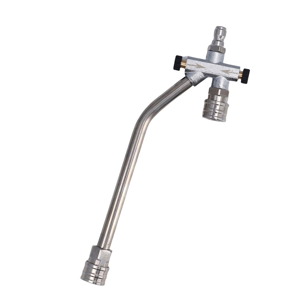 Foam Cannon Dual Connector Accessory Pressure Washer Double Tip Attachment 1 4in Quick Connect with 7 Sprayer Nozzles