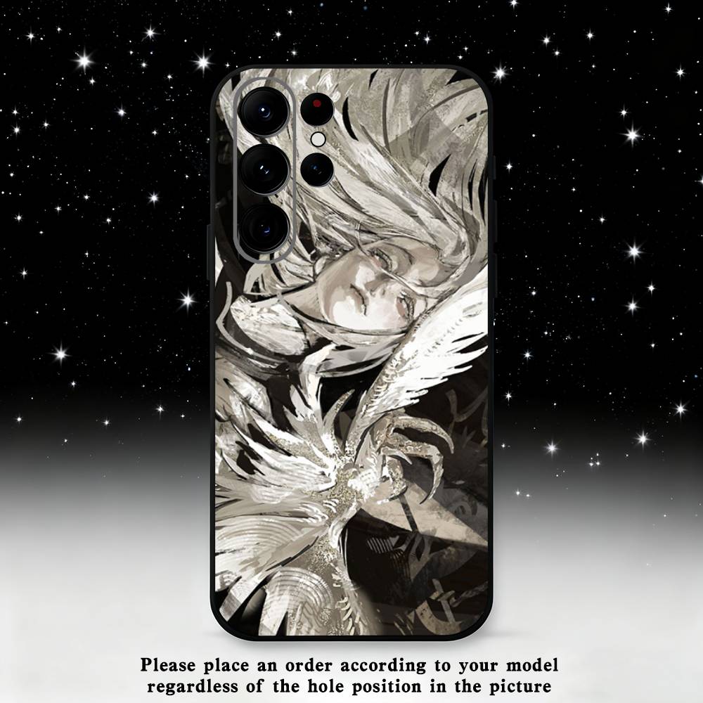 Sword White Hair Witch Phone Case For Samsung S25,S24,S21,S22,S23,S30,Ultra,S20,Plus,Fe,Lite,Note,10,9,5G Black Cover