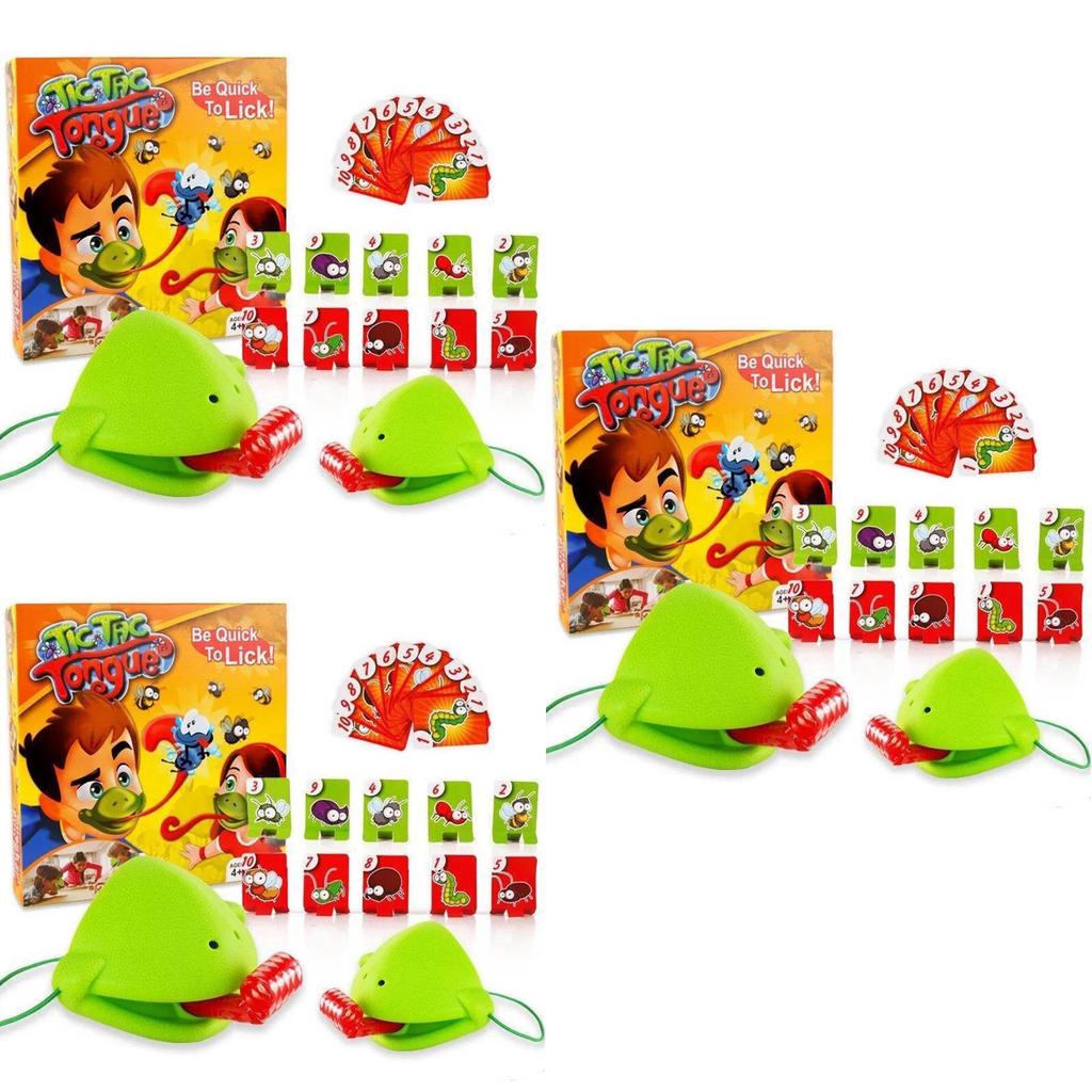 Tic Tac Tongue Game Family Fun Chameleon Duel With High Quality Masks And Retractable Tongues