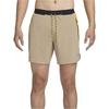 Nike Dri-FIT Contrast Quick-Dry Lined Running Shorts Men Bottoms Khaki FB4195-247