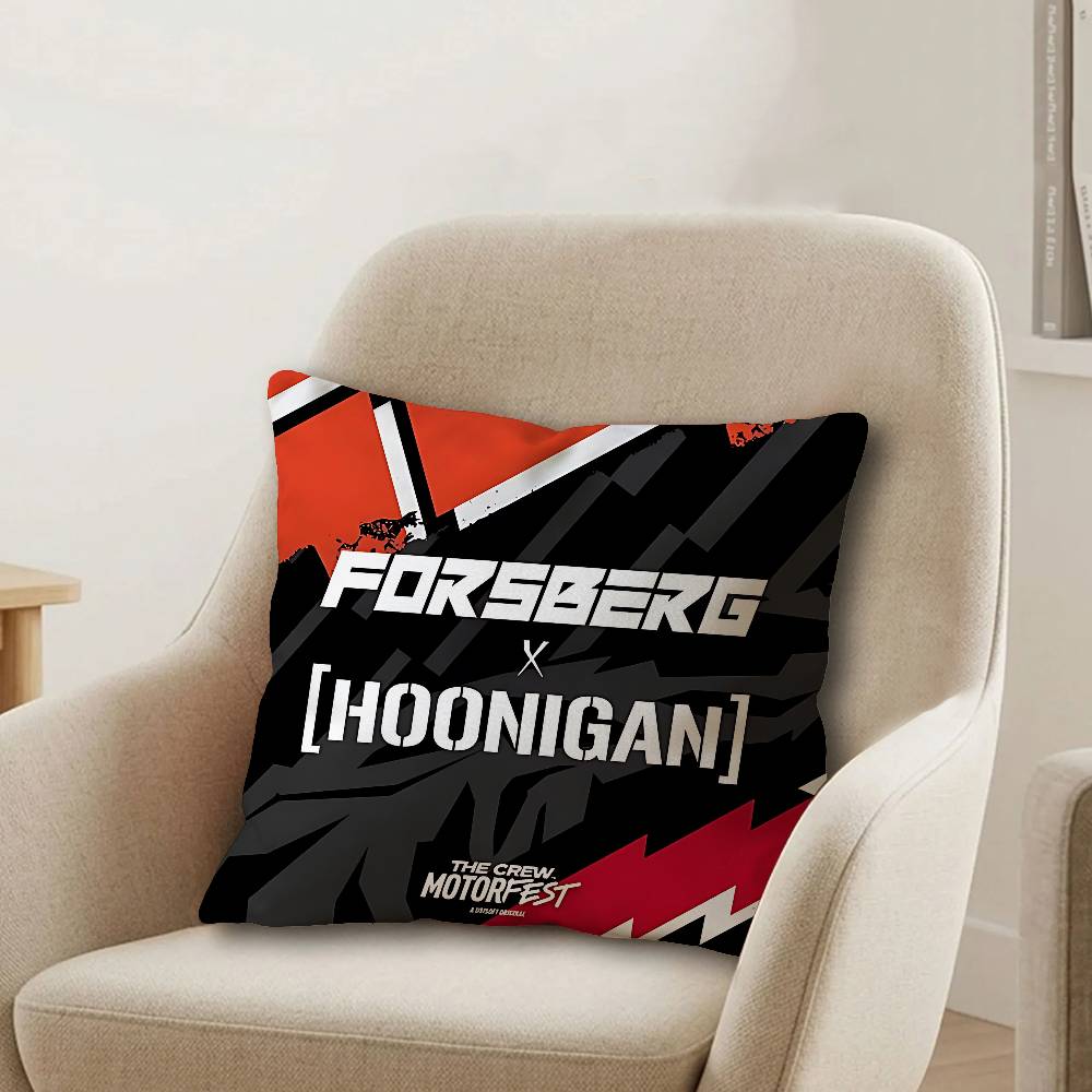 Hhoonigans Racing Pillow Gift Home Office Decoration Bedroom Sofa Car Cushion Cover case x