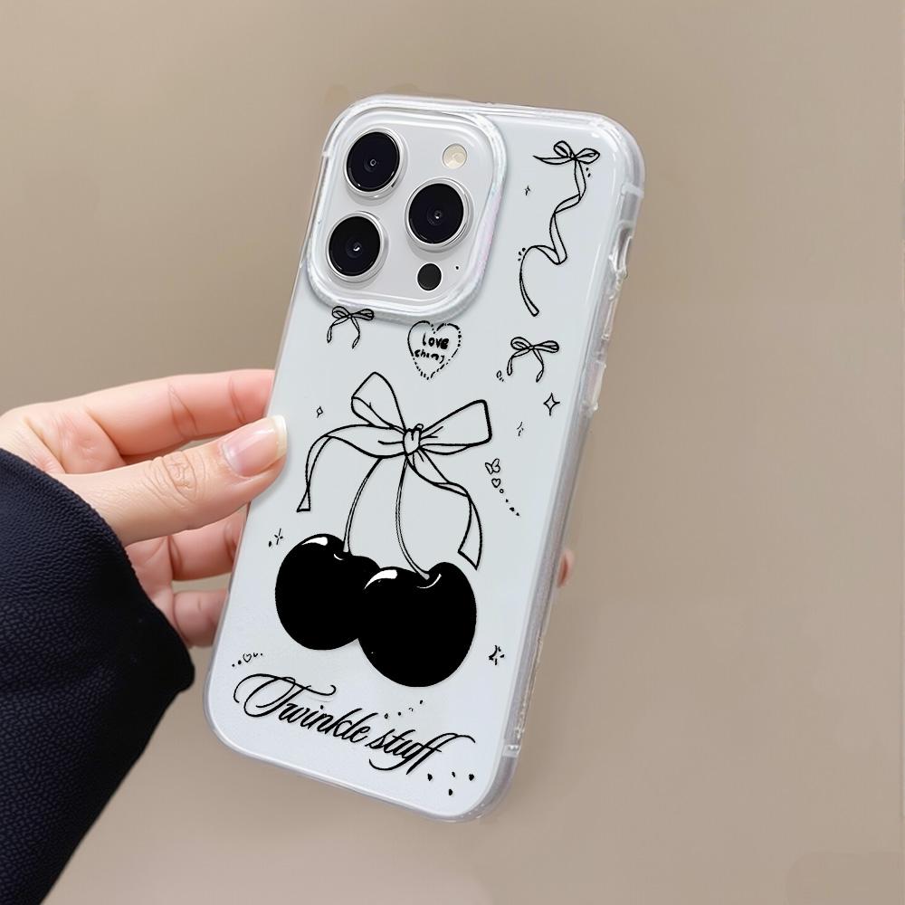 Capa de Telefone Pintada para iPhone 12 13 15 16 iPhone 16 12 13 14 15 Pro 14 15 16 Pro Max Cobertura À Prova de Choque Anti-Impressão Digital Estilo Fresco Capa Protetora