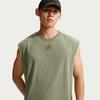 Tank Tops Men's Green Crew Neck Moderate