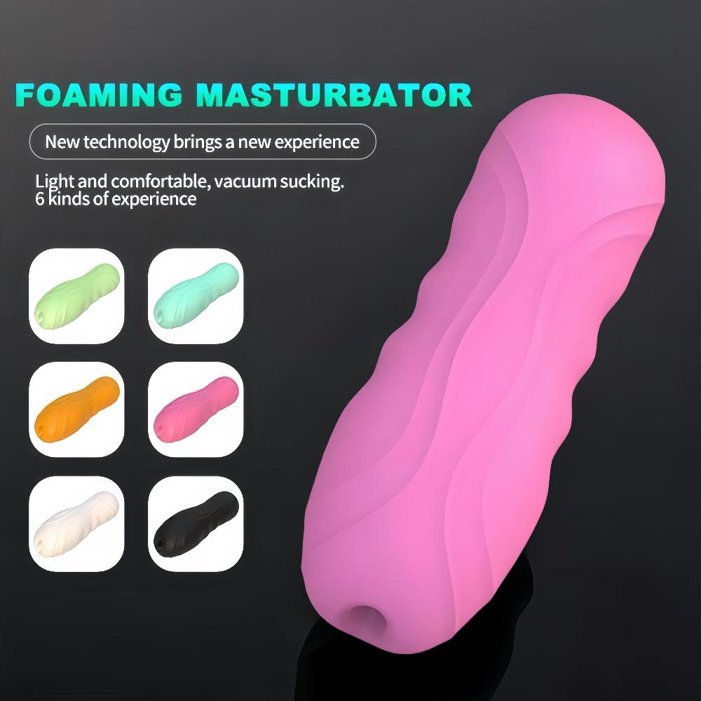 Male Masturbation Cup Realistic Vagina Pocket Cat Glans Penis Training Oral Sex Portable Sucking Airplane Cup Male Sex Toy