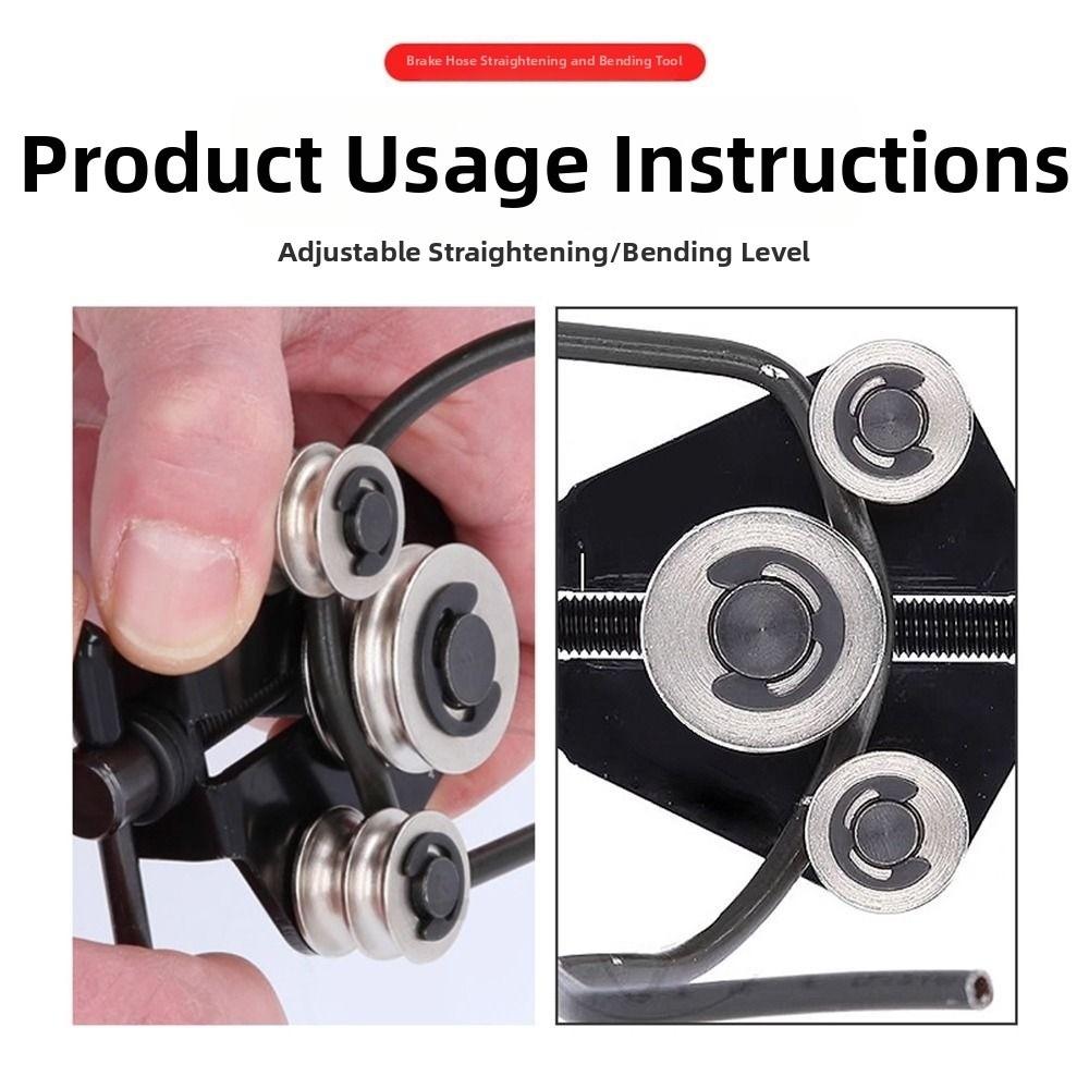 Rustproof Brake Line Straightener Portable Brake Pipe Bending Tool Steel Pipe Work