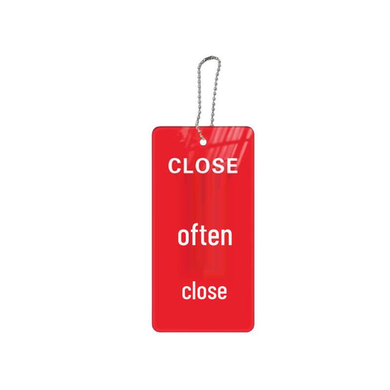 Galvanized Steel Normally Closed Safety Sign