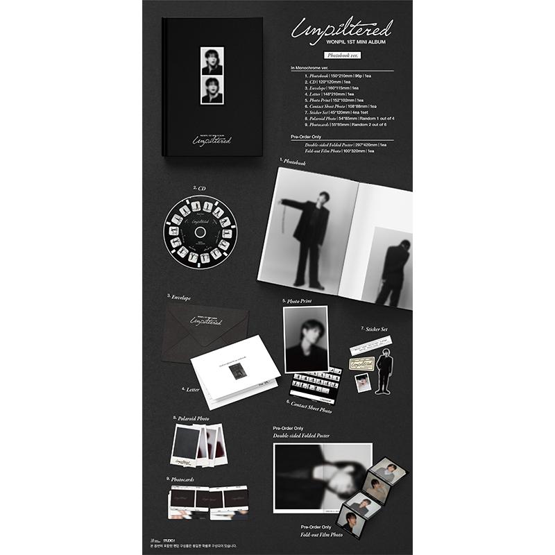 [Pre-order] Wonpil (day6) – 1st Mini Album [Unpiltered] (Online Benefit)