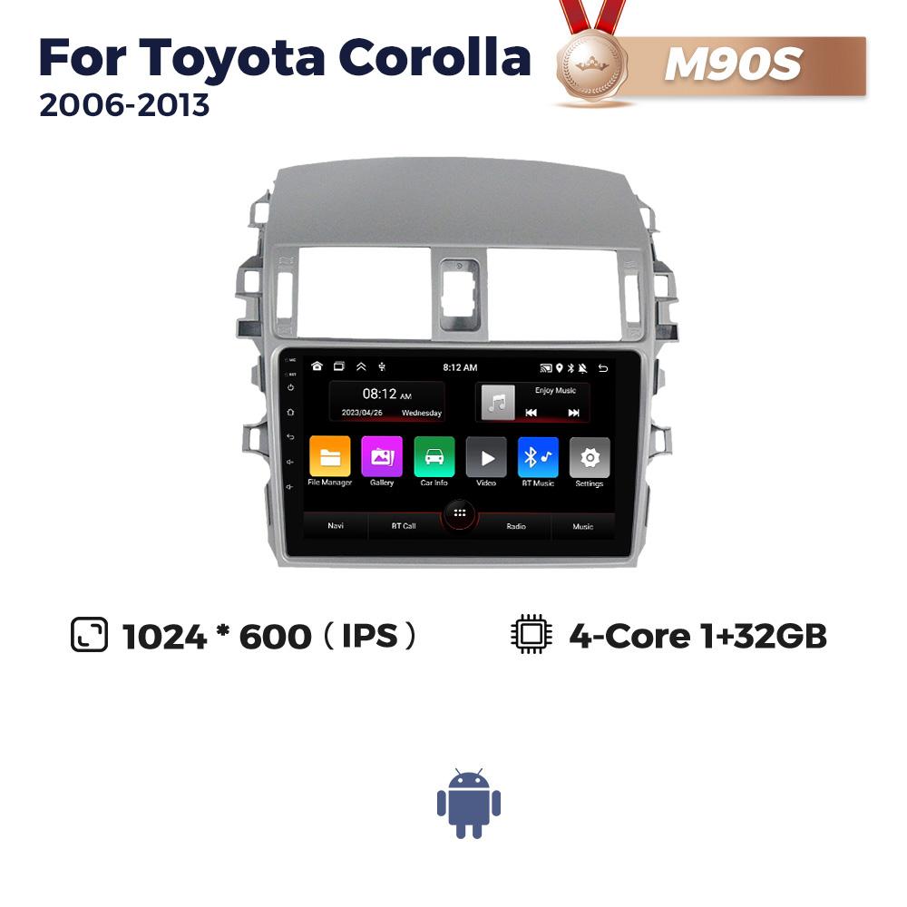 

Navifly 8-ядерный 8+256 ГБ Android автомобильный радио-мультимедийный плеер для Toyota Corolla 2006-2013 GPS стерео беспроводной Carplay Auto DSP RDS
