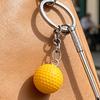 Keychain Pendant Zinc Alloy Texture Golf Charm Lightweight Portable Key Chain Backpack Bag Accessory