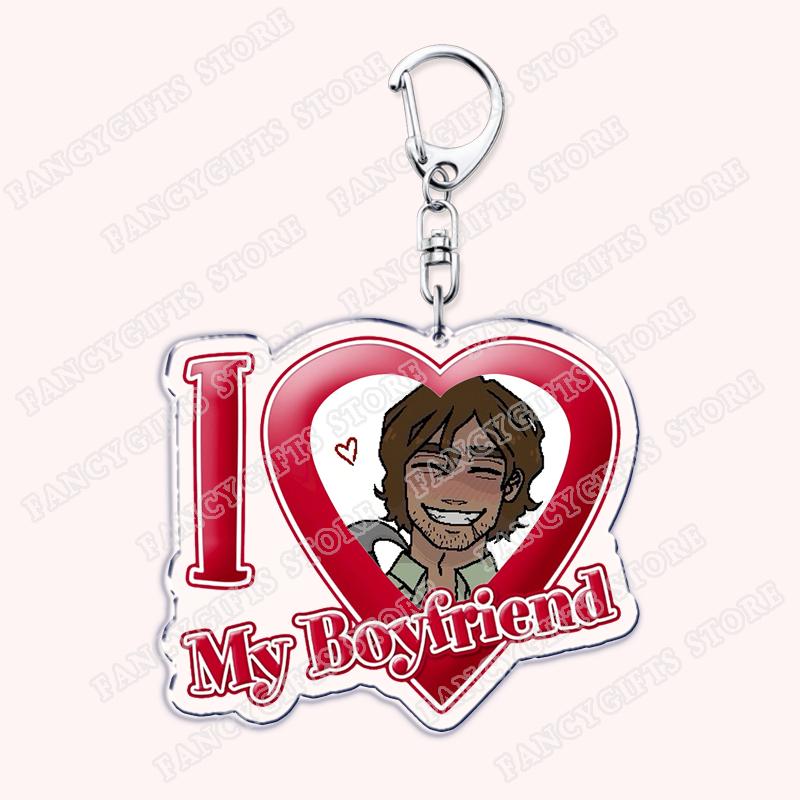 Portachiavi Carino I Love My Boyfriend Chibi per Accessori Law Pet Strade Lawrence Ren Hana Owo Portachiavi Gioielli Amici Fan Regali