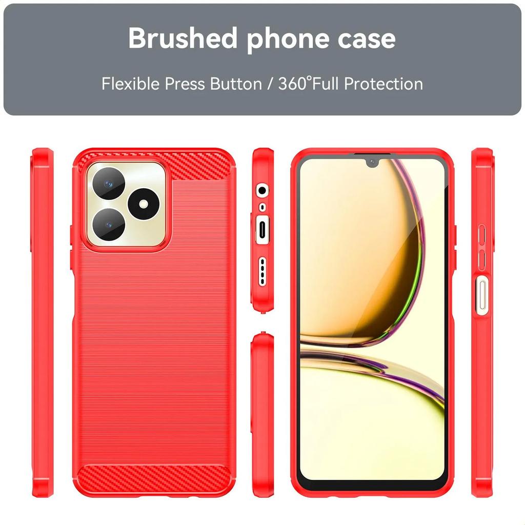 Phone Case For Oppo Realme Note 50 ,flexible Tpu Fiber Protective Cover For Oppo Realme Note 50