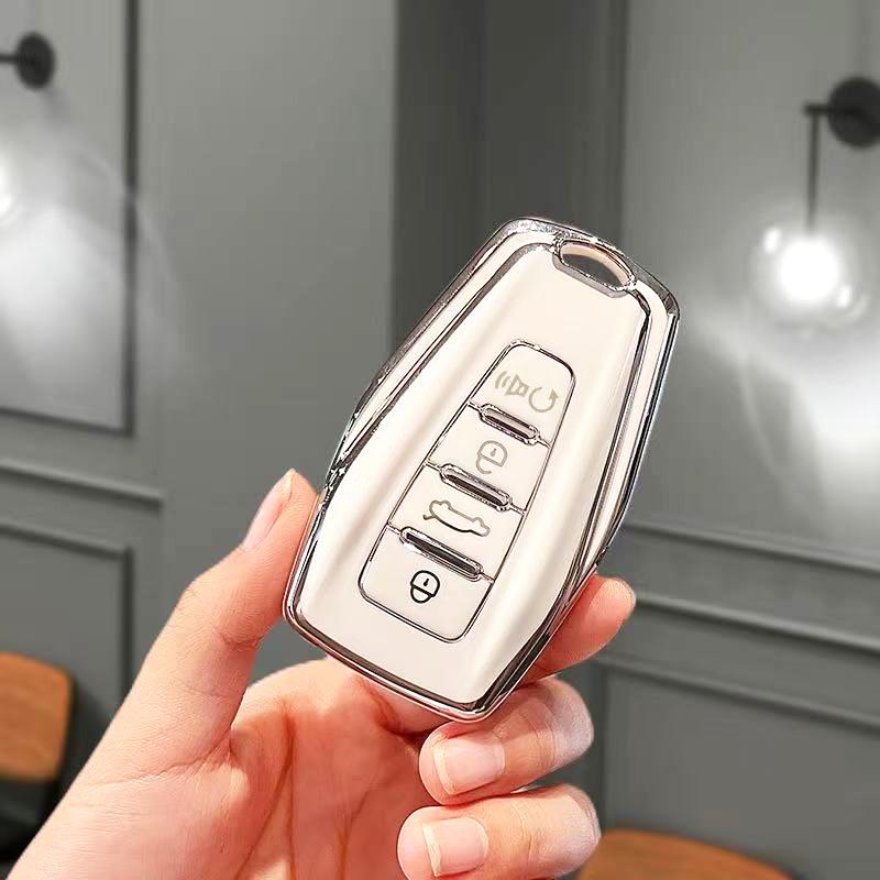 Tpu Car Key Case Cover Keyless For Geely Coolray X6 Emgrand Global Hawk Gx7 Monjaro Shell Fob Holder Keychainaccessories