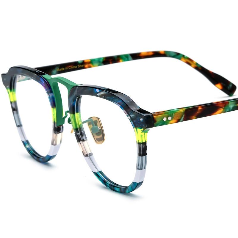 2026 Titanium Optical Glasses Frame Men Vintage Square Prescription Women Retro Myopia Acetate Eyeglasses