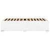White Bed Frame 80 x 200 cm Faux Leather
