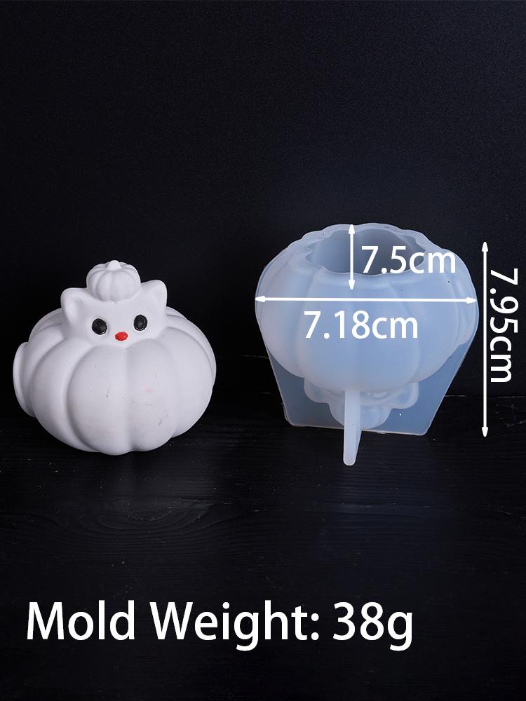 3D Pumpkin Ghost Silicone Mold DIY Halloween Ornaments Candle Molds Aromath Soap Plaster Resin Craft Making Home Holiday Decor