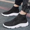 Scarpe da Corsa High-Top Slip-On in Mesh Flyknit da Uomo 2026 - Calzature Sportive Casual Autunnali Comode
