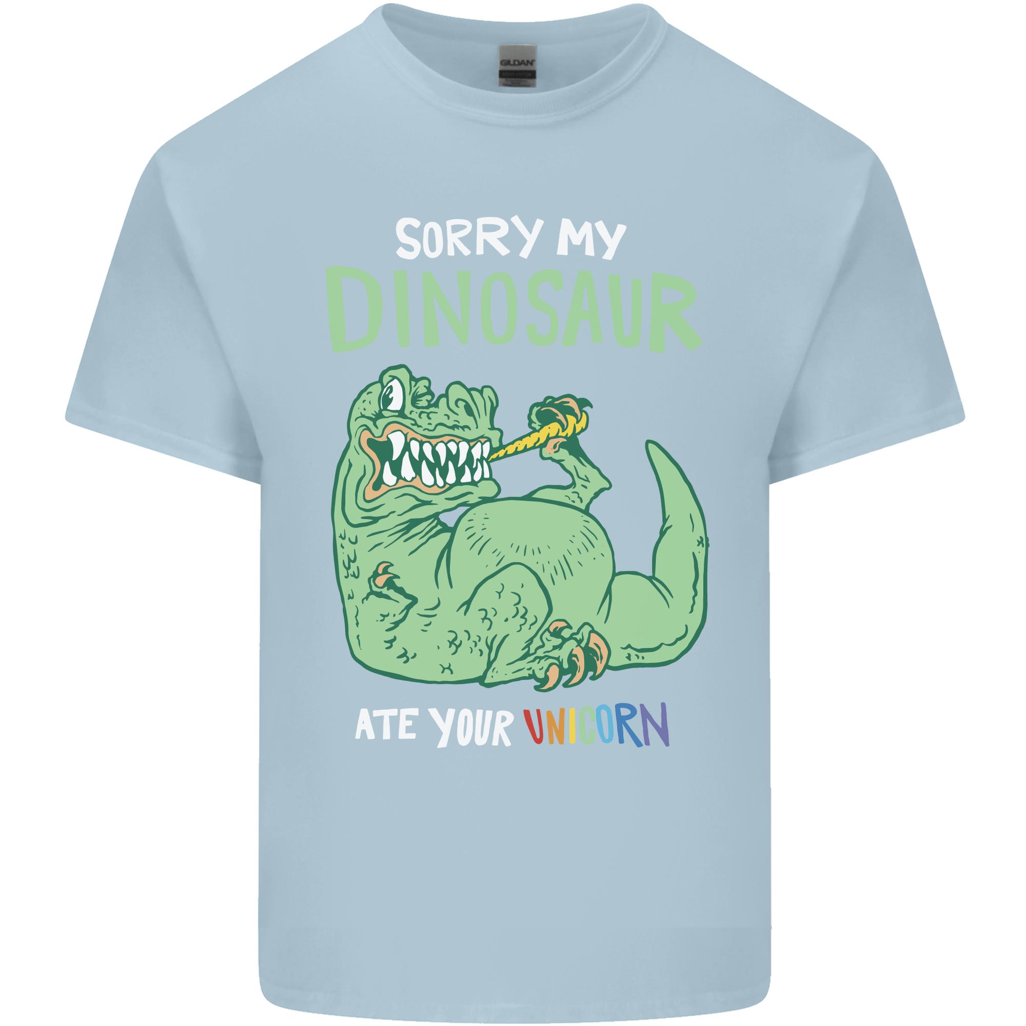 My Dinosaur Ate Your Unicorn Funny TRex Unisexs Light Cotton TShirt S