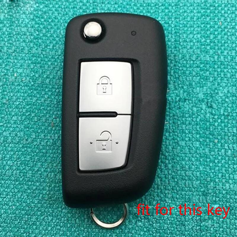 Car Key Fob Cover Case Cap For Nissan Sunny Qashqai J11 X-trail Murano Kashkay Juke Flip Folding Remote 2buttons Silicone Case