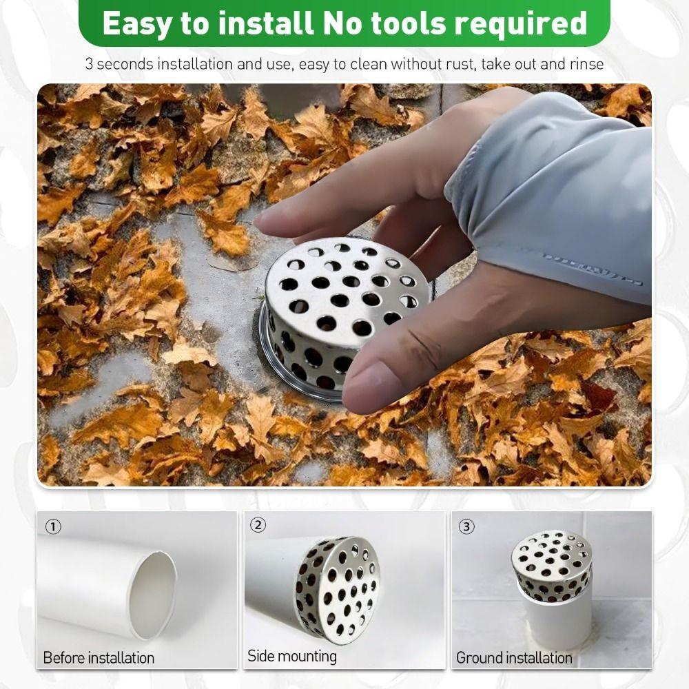 304 Stainless Steel Interpolated Filter Screen White Gutter Cleaning Tool  Pipe