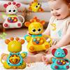 Niedliches und interessantes Hand-Babyrassel, Puzzle Früherziehung Elefant/Hirsch Rassel Plastikball, ABS-Material