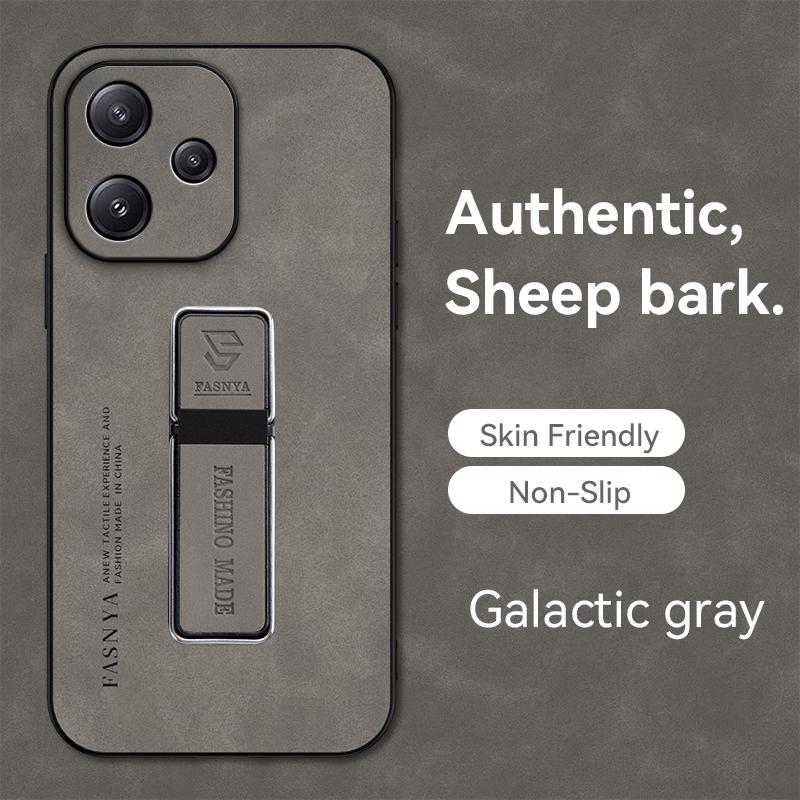 Etui na Redmi 12 5G Luksusowy Magnetyczny Uchwyt Skórzane Etui na Telefon dla Xiaomi Redmy Redmi12 5G 6.79" Wstrząsoodporny Bumper Tylna Pokrywa