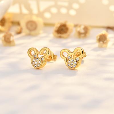 Hot Selling Mickey Earrings for Women Fresh and Sweet Students Sleeping Without Removing Ear Bones and Nails Earrings