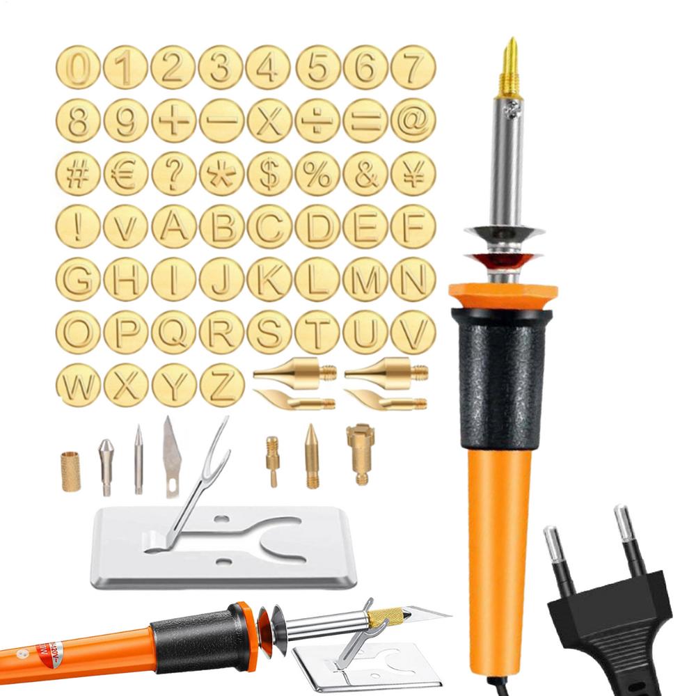 

Набор насадок для выжигания по дереву Уникальный набор для выжигания по коже 26 букв Стабильные инструменты с резьбовой головкой Для опытных или энтузиастов рукоделия