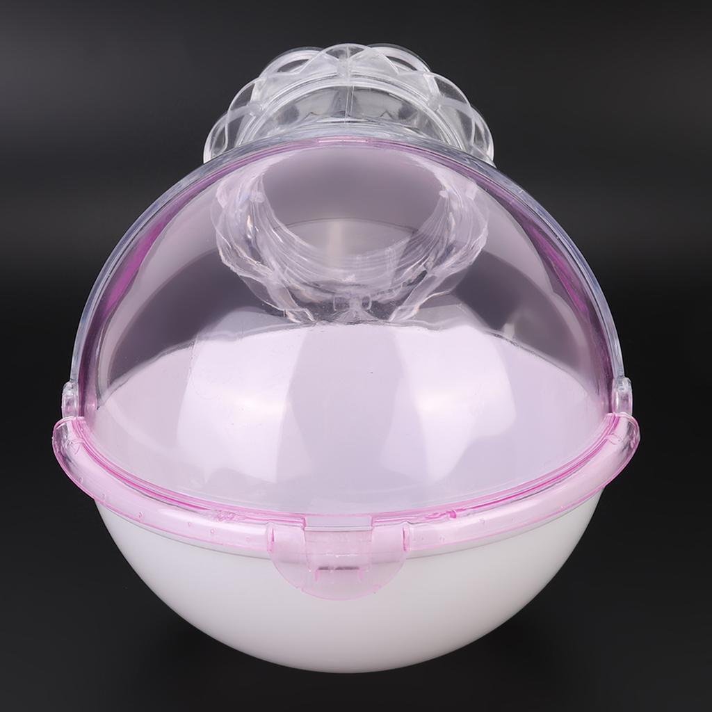 Acryl Kleintierkäfig Externes Badezimmer Toilette Haus für Hamster Meerschweinchen Baden Rosa