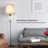 Fabric Lampshade Linen Texture Minimalist Replacement Floor Lamp Shade Fits E14 Base Light Blue Light Blue