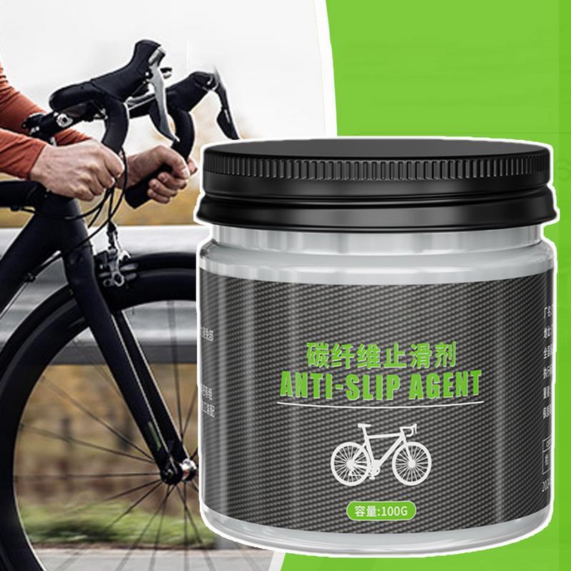 100g Carbon Fiber Bicycle Grease Anti Slip Bicycle Grease Bicycle Anti-Slip Lube Bicycle Assembly Grease for Seat Handlebars