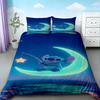 Kids Stitch & Angel Duvet Cover Cartoon Quilt Cover Soft and Comfortable Bedding Set for Bedroom Decor Home Gifts