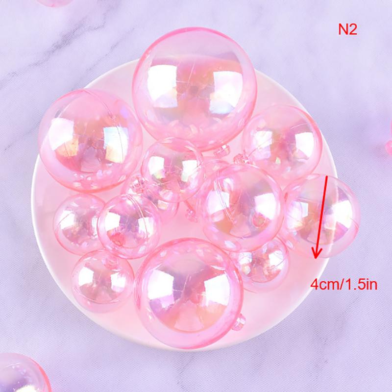 Colorful Spherical Cake Top Transparent Balloon Cupcake DIY Decoration Birthday Party Wedding Anniversary Decoration