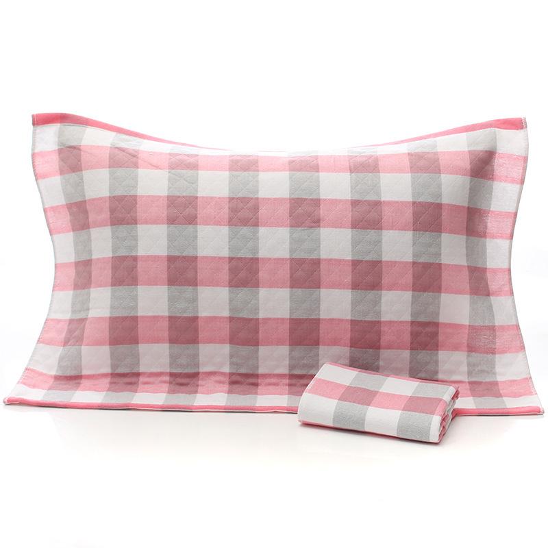 Three-Layer Gauze Cotton Pillowcases: Dirt-Resistant, Mite-Proof, Soft, Thickened, No Pilling or Shedding.