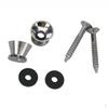 Pair of Chromed with Screw Pad for Electric Guitar Bass